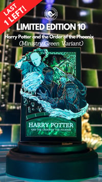 Image 1 of BOOK 5, MINISTRY GREEN VARIANT : 4" Poster Pin (Limited Edition 10)