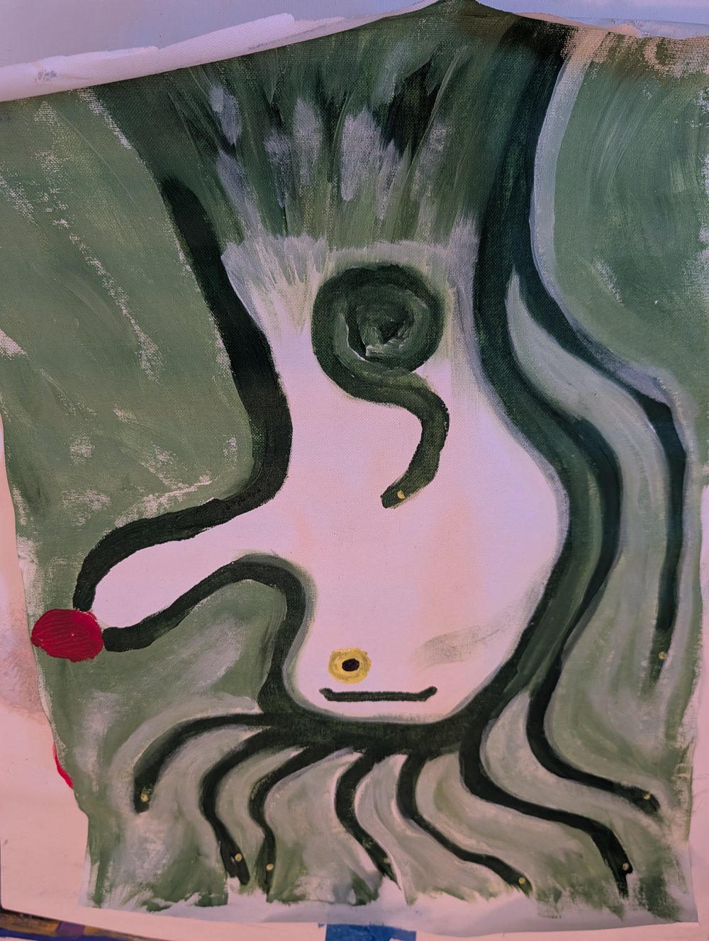 Image of Rolled canvas potentials in progress 