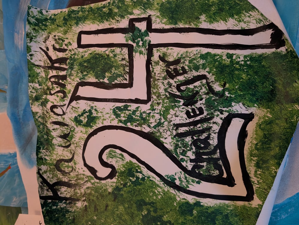 Image of Rolled canvas potentials in progress 