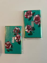 Abstract Rose Switch Cover (set of 2)