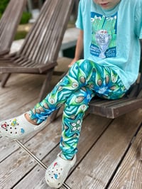 Image 2 of Peacock Kid's Leggings