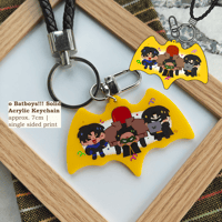 Batboys!!! Solid Acrylic Keychain