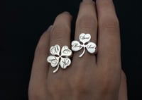 Image 2 of Four-Leaf Clover Ring (Made to Order)