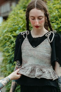 Image 12 of Knitting Pattern - Almonte Ruffle Top 