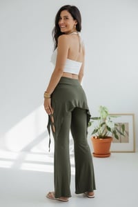 Image 9 of Festival Fairy Pants – Rayon Flare Yoga Pants, Stretchy Disco Wear - 17