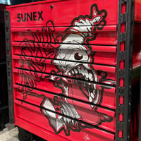 Image 7 of SQUINDO SUNEX – FOUL PLUG – 34" 6 DRAWER PREMIUM SERVICE CART – RED