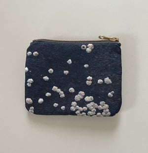 Image of Feathers and barnacles, double zipper pouch, fits cards