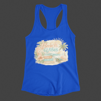 Image 2 of Beach Vibes Racerback Tank
