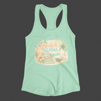 Image 1 of Beach Vibes Racerback Tank