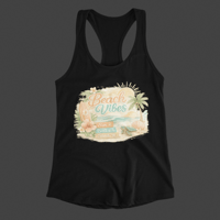 Image 3 of Beach Vibes Racerback Tank