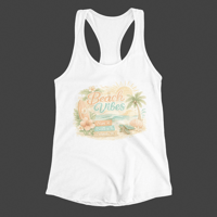 Image 4 of Beach Vibes Racerback Tank
