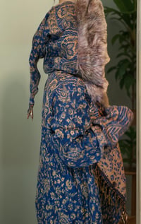 Image 6 of We are trying something new! First, this is our Teal Paisley Hooded Fringe Coat Pls Read On