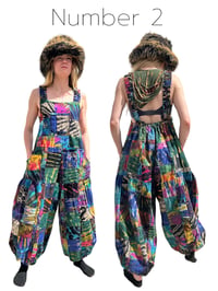 Image 5 of Handmade Thai Patchwork Overalls – Unisex Cotton Festival Jumpsuit