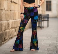 Image 7 of Thai Colorful Patchwork Wide Leg Cotton Pants - 470