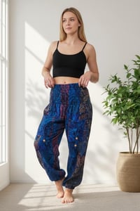 Image 5 of Blue Paisley Warm Harem Pants - 411