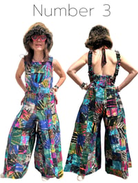Image 7 of Handmade Thai Patchwork Overalls – Unisex Cotton Festival Jumpsuit