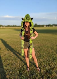 Image 3 of Green Feather Bolli Bear Hood - 121