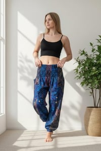Image 7 of Blue Paisley Warm Harem Pants - 411
