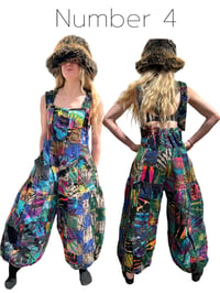 Image 9 of Handmade Thai Patchwork Overalls – Unisex Cotton Festival Jumpsuit