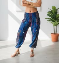 Image 9 of Blue Paisley Warm Harem Pants - 411