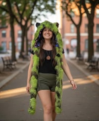 Image 6 of Green Feather Bolli Bear Hood - 121