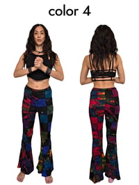 Image 11 of Thai Colorful Patchwork Wide Leg Cotton Pants - 470