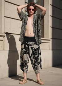 Image 6 of Thai Cotton Koi Fish Festival Pants - 412