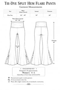 Image 8 of Tie Dye Bell Bottom Pants – High Waist Split Hem Flare - Pink Rainbow - 27
