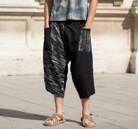 Image 1 of Thai Cotton Tribal Lines Patchwork Pants - 465