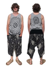 Image 5 of Thai Cotton Harem Pants - Stripes Diamond Pattern - 464