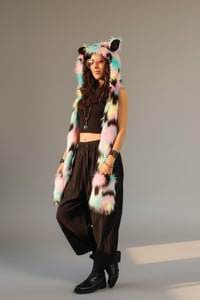 Image 4 of Faux Fur Pastel Kandi Bear Hood - 116