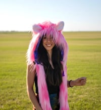 Image 3 of Cotton Candy Faux Fur Bolli Bear Hood - 115