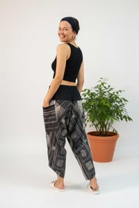 Image 9 of Thai Cotton Harem Pants - Stripes Diamond Pattern - 464