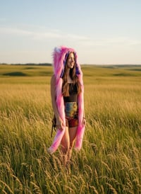 Image 4 of Cotton Candy Faux Fur Bolli Bear Hood - 115