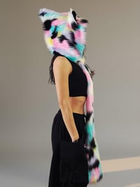Image 7 of Faux Fur Pastel Kandi Bear Hood - 116