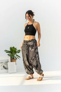 Image 6 of Black & White Patterned Thai Cotton Pants - 400