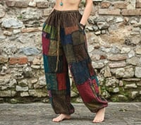 Image 2 of Handmade Thai Patchwork Lightweight Cotton Hippie Pants - 429
