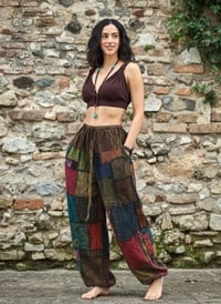 Image 5 of Handmade Thai Patchwork Lightweight Cotton Hippie Pants - 429