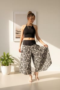 Image 2 of Paisley Wide Leg Pants  – Thai Boho Palazzo Trousers - 451