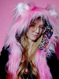 Image 1 of Cotton Candy Faux Fur Bolli Bear Hood - 115