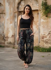 Image 8 of Om Sun Mandala Cotton Festival Unisex Pants - 430A