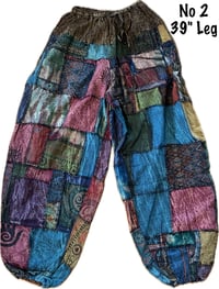Image 8 of Handmade Thai Patchwork Lightweight Cotton Hippie Pants - 429