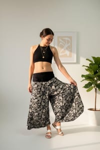 Image 4 of Paisley Wide Leg Pants  – Thai Boho Palazzo Trousers - 451