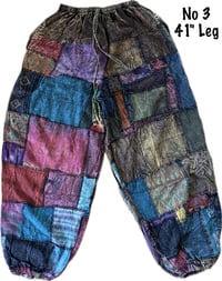 Image 9 of Handmade Thai Patchwork Lightweight Cotton Hippie Pants - 429