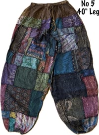 Image 11 of Handmade Thai Patchwork Lightweight Cotton Hippie Pants - 429