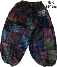 Image 12 of Handmade Thai Patchwork Lightweight Cotton Hippie Pants - 429