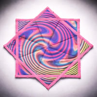 Image 2 of Festival Flow Star, Double Sided Dapo Stars ,Spin Prop for Rave and Flow Art