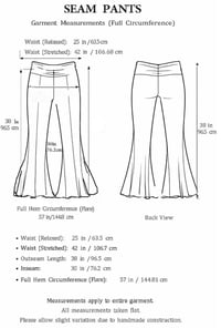 Image 8 of Red Boho Pants – Wide Leg Rayon Trousers – Handmade Festival Clothing - 18