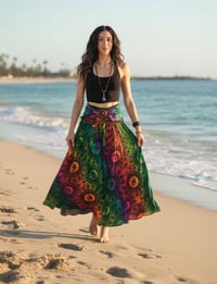 Image 3 of 2-in-1 Boho Wrap Skirt & Convertible Dress - Thai Rayon - 700B