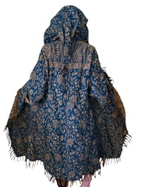 Image 6 of Hooded Fringe Wizard Coat - Blue Gold